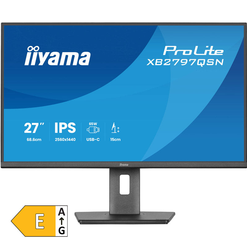 IIYAMA ProLite XB2797QSN-B1 68,5cm (27") QHD IPS 75Hz DP/HDMI/USB-C zvočniki monitor