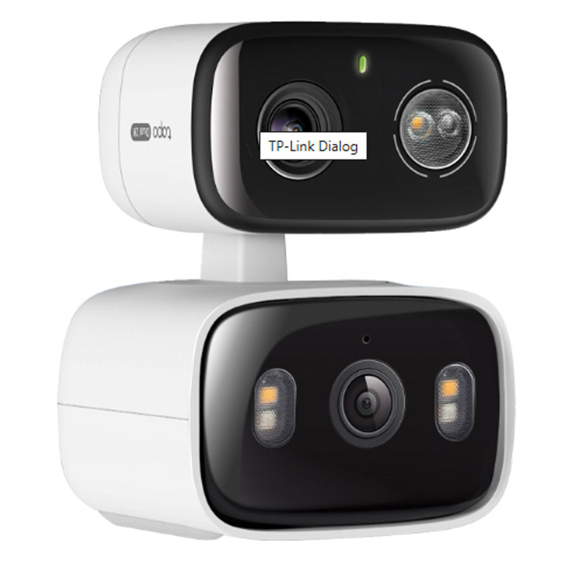 TP-LINK Tapo C246D Dual Lens 2K 3MP WiFi bela pan/tilt notranja/zunanja nadzorna kamera