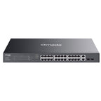 TP-LINK Omada ES228GMP 28-port 26x Gigabit RJ45 24x PoE+ 2x Gigabit SFP Easy managed mrežno stikalo switch
