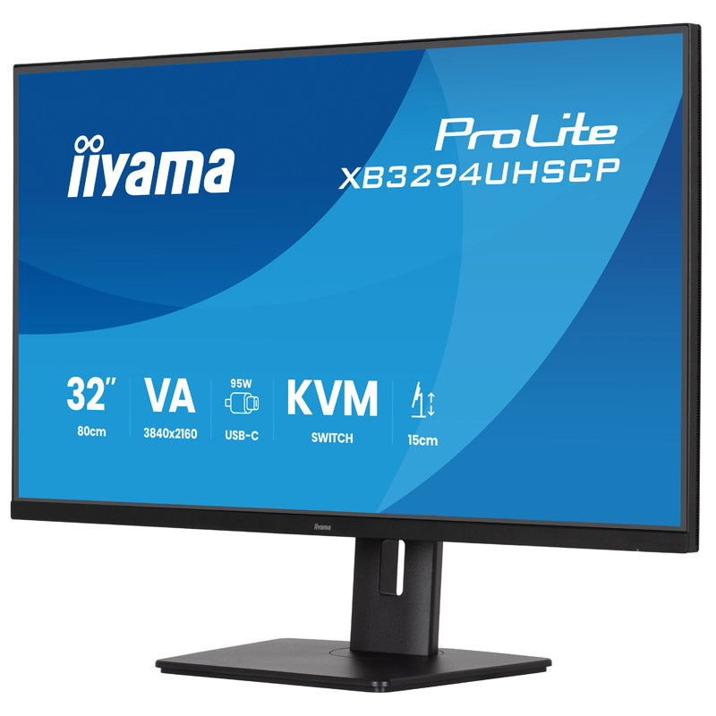 IIYAMA ProLite XB3294UHSCP-B1 80cm (31,5") UHD 4K VA HDMI/DP/USB-C zvočniki monitor