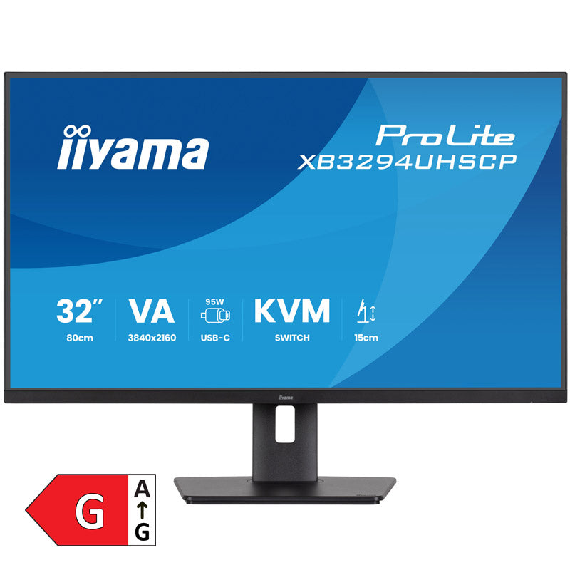 IIYAMA ProLite XB3294UHSCP-B1 80cm (31,5") UHD 4K VA HDMI/DP/USB-C zvočniki monitor
