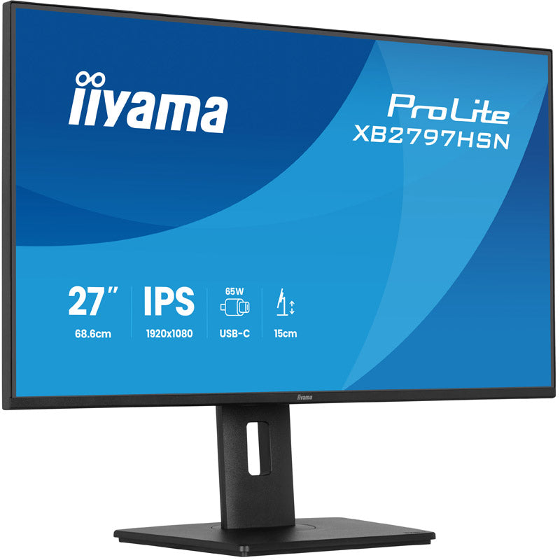 IIYAMA ProLite XB2797HSN-B1 68,5cm (27") FHD IPS 120Hz HDMI/DP/USB-C/LAN zvočniki monitor