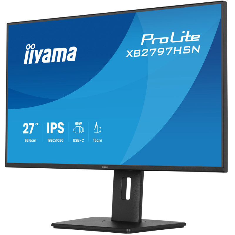 IIYAMA ProLite XB2797HSN-B1 68,5cm (27") FHD IPS 120Hz HDMI/DP/USB-C/LAN zvočniki monitor