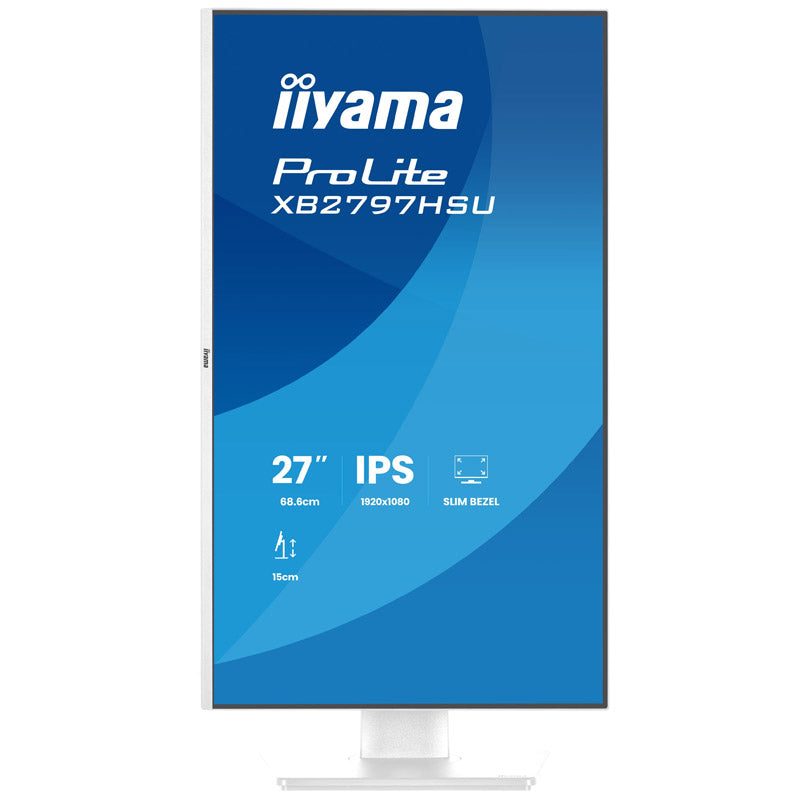 IIYAMA ProLite XB2797HSU-W1 68,5cm (27") FHD IPS 120Hz HDMI/DP/RJ-45/USB HUB zvočniki bel monitor