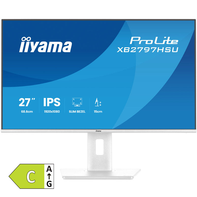 IIYAMA ProLite XB2797HSU-W1 68,5cm (27") FHD IPS 120Hz HDMI/DP/RJ-45/USB HUB zvočniki bel monitor