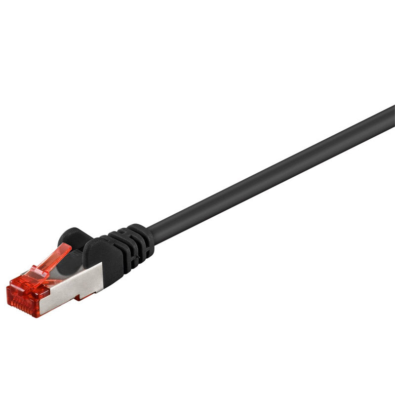 GOOBAY S/FTP (PiMF) CAT 6 patch 3m črn mrežni povezovalni kabel