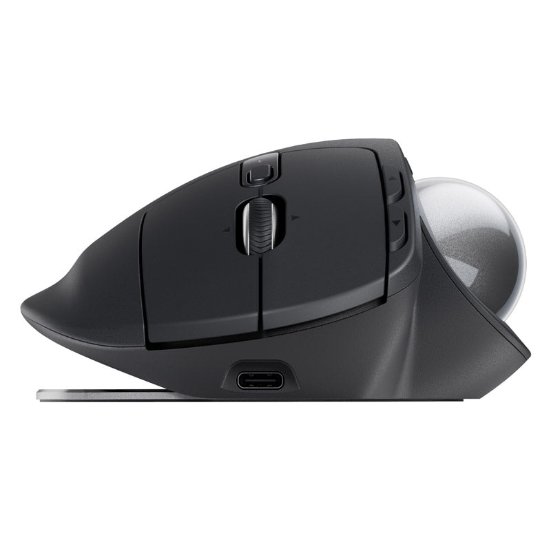 LOGITECH MX Ergo S brezžična Bluetooth USB optična grafitna miška