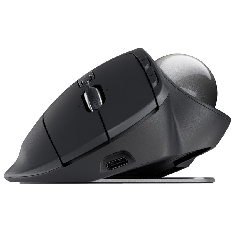 LOGITECH MX Ergo S brezžična Bluetooth USB optična grafitna miška