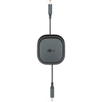 GOOBAY USB-C na USB-C 1m 60W 480Mbit/s bel samonavijalni podatkovni in polnilni kabel