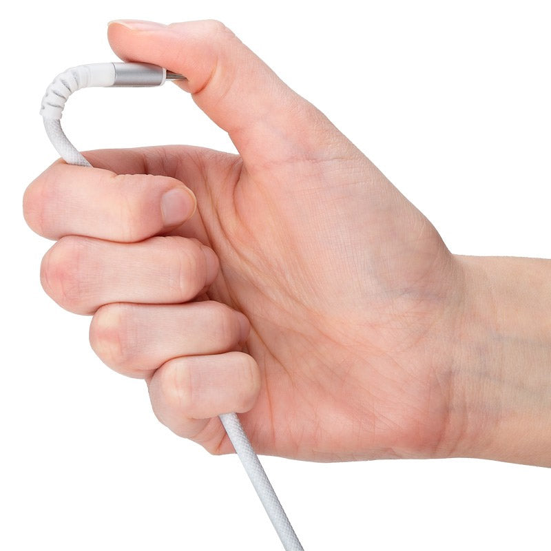 GOOBAY USB-C na USB-C 1m 60W 480Mbit/s bel Supersoft tekstilni podatkovni in polnilni kabel