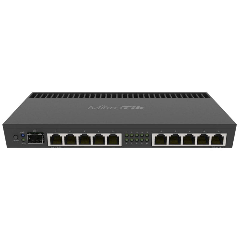 MIKROTIK RB4011iGS+RM 10-port 10x Gigabit PoE RJ45 SFP+ 1U žični usmerjevalnik-router