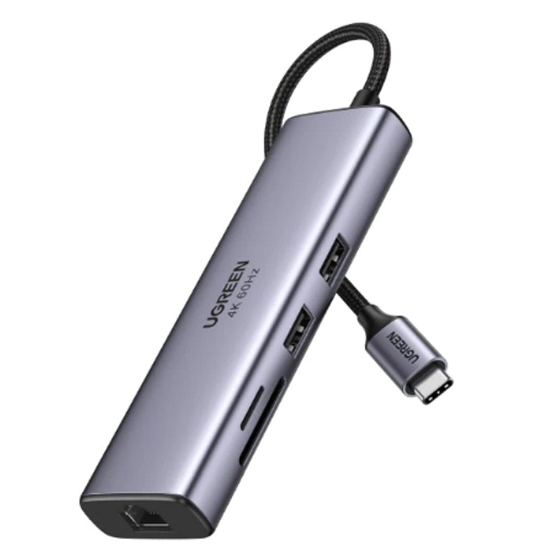 UGREEN 75902 7-v-1 USB-C/RJ45/HDMI/VGA 4K 100W dock priklopna postaja