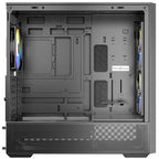 ANTEC Flux Rear midi-ATX ARGB okno leseno črno/rjavo gaming ohišje